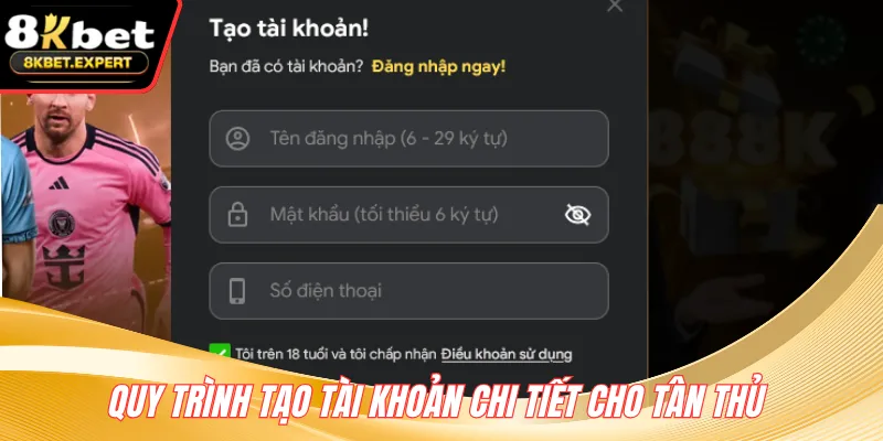 Quy trình tạo tài khoản chi tiết cho tân thủ