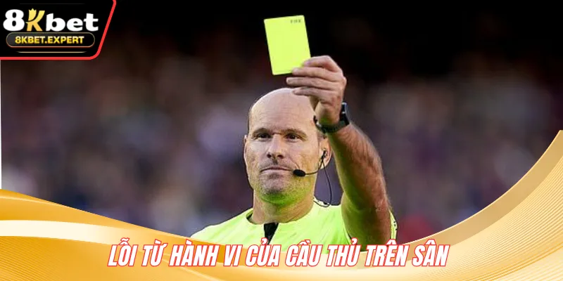Lỗi từ hành vi của cầu thủ trên sân